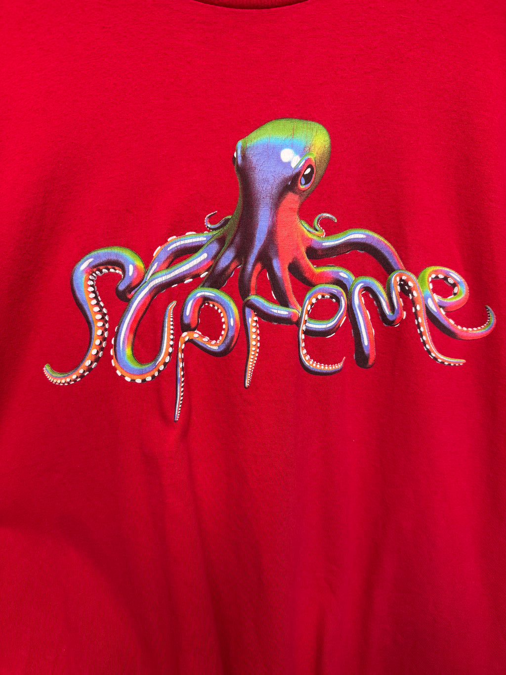 Supreme Red Octopus Tee