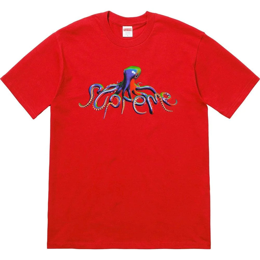 Supreme Red Octopus Tee